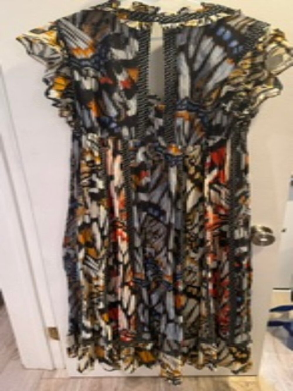 Short sleeve, v-neck midi dress, Maeve, size M - Picture 6 of 9